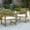 Natural, variant on Outdoor Furniture Sets, Outdoor Acacia Wood Coffee Table, Teak Finish / Rustic Metal,Black and Brown, 18'' H X 27.25'' W X 43.25'' L, Brown+Black Patio Furniture Sets,Acacia Wood Patio Dining Sets