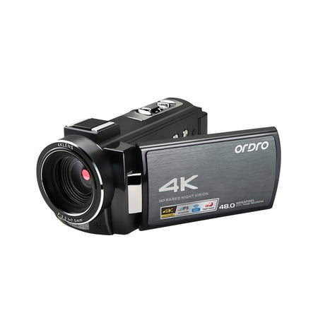 Camcorder With 2pcs Camera Lens 0.39x With Lens Dv 30mp 16x Hdr-ae8 4k Ips Lcd Ir Vision 3 Lcd With Video Camera Inch Ips 4k Wifi 16x Ir 3 0.39x Wide 4k Wifl Video Lcd Hdr-ae8 Wide Lens Lens