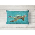 thumbnail image 2 of Carolines Treasures 8659PW1216 Turtle Indoor & Outdoor Fabric Decorative Pillow, 2 of 3