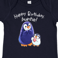 thumbnail image 4 of Inktastic Happy Birthday, Auntie Cute Penguins Boys or Girls Baby Bodysuit, 4 of 5