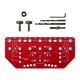 thumbnail image 5 of Plantilla para pasadores de estantes y plantillas para bisagras, 2 en 1, para perforaciones de metal, de aleación de aluminio rojo, plantilla para, 5 of 8