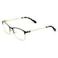 thumbnail image 3 of Premium Women Fashion Half Rim Optical Frame Reading Glasses With Rhinestones - Clear Lens Metal Gold Readers, 3 of 5
