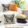 thumbnail image 4 of FCXZI Farmhouse Decor Butterfly Poem Art Nouveau Fashion Pillow Covers for Home Sofa Couch - 100% Linen, Set of 1, Outdoor Use 24x24in, 4 of 5