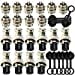 thumbnail image 3 of Aviation Connectors 5A, Lsgoodcare 30Pcs GX12-5 Pin Metal Aviation Plug Kit, Including 12MM 5 Pin Plug Thread Male Female Panel Wire Socket and Aviation Plugs Cap (GX12-5), 3 of 5