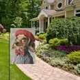 thumbnail image 2 of Yayeee Garden Flag 28" x 40" Double Sided Outdoor Yard Lawn Holiday Decorations, Gray Dog Artist, 2 of 6