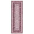 thumbnail image 3 of Yesfashion Carpets Area Rugs Washable 2'*6' Runner Rug Braided Print Runner Rug Machine Non Slip Bedroom Runner Rugs for Kitchen Hallway Laundry Room,Pink pink 2*6ft, 3 of 7