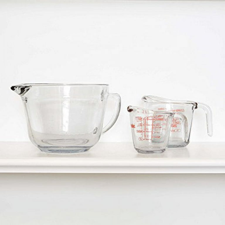 8 Cup Large Glass Measuring Cup - Kitchen Mixing Bowl Liquid