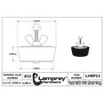 thumbnail image 3 of Lamprey Hardware #13 Winter Plug Blow Thru with Schrader Valve 2.5 inch Pipe - LHBP13, 3 of 5