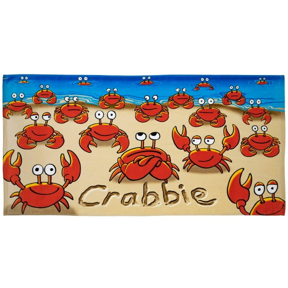 100% Cotton CRABBIE Crab Beach/Shower