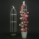 thumbnail image 3 of Xiao Hua Soporte metálico para plantas trepadoras de jardín de cuatro pisos, para exteriores, ideal para plantas trepadoras, plantas en macetas y jardinería (blanco, estilo ardilla)., 3 of 5