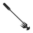 thumbnail image 3 of Colaxi Garden Rake ing Tool Hand Hoe Carbon Steel Durable Practical Hollow Hoe and Rake Remover for Daily Gardening Job Black 27cm, 3 of 8