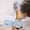 Blue, variant on Slide Sandals for women Woven Buckle Flat Sandals Open Toe Slides Office Vacation Travel Walking Daily Casual Comfortable Footwear