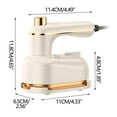 thumbnail image 2 of Mini Iron Steamer for Clothes Travel Iron Steam Irons Portable Handheld Steam Iron for Clothes Ironing Machine for Dry and Wet, 2 of 10