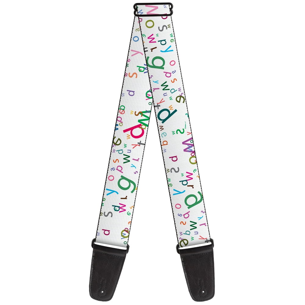 Buckle-Down Guitar Strap, Stargazer White Multi Color, 2 Inches Wide