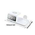 thumbnail image 2 of Bedside Alarm Clock Wireless Charging Station 15W Quick charger Digital Desk Clock Easy to Use for Phone Watch Earbud, 2 of 9