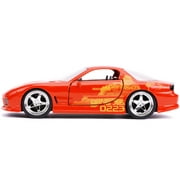 Orange Julius' Mazda RX-7 Orange Metallic with Graphics "Fast & Furious" Series 1/32 Diecast Model Car by Jada