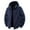 Dark Blue, variant on Gfyviroh Men's Fleece Coats with Hood Full Zip Long Sleeve Winter Jackets with Pockets Big and Tall Men Hooded Jackets