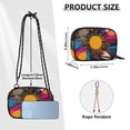 thumbnail image 4 of FORMRS Mini Crossbody Bag for Women Adjustable Rope Shoulder Casual Phone Purse, Futuristic Circles, 4 of 7