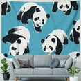 thumbnail image 4 of Orinice Panda Bears Tapestry Wall Hanging Unique Style Graphic Tapestries Home Decor 40x30inch, 4 of 6