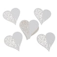 thumbnail image 1 of 50 piezas de lujo corte corazón mariposa colibrí vidrio lugar tarjetas favores de la boda Gloria Tarjeta del lugar, 1 of 7