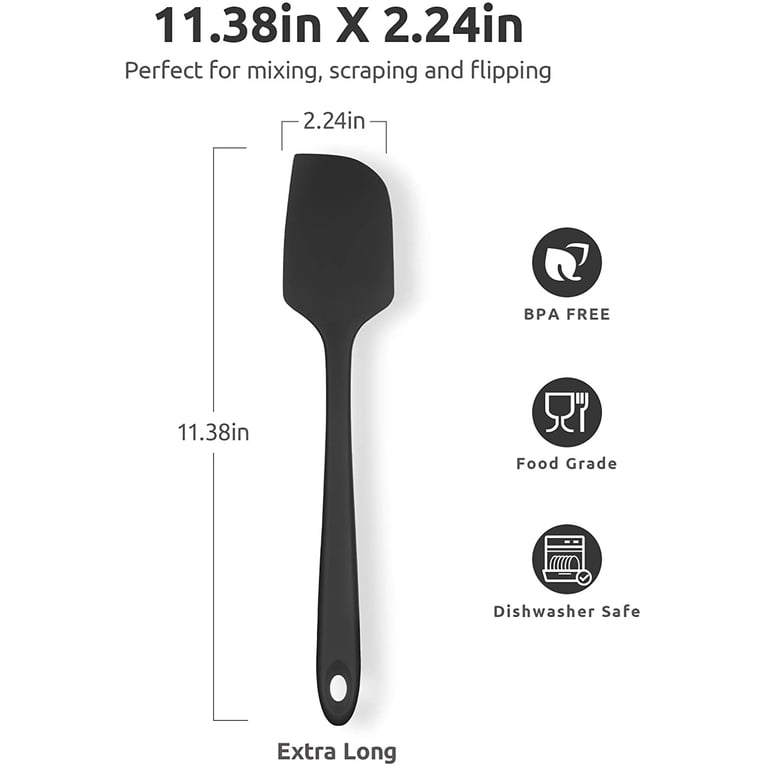Large Silicone Spatula, Heat Resistant Seamless Bowl Scraper photo 4