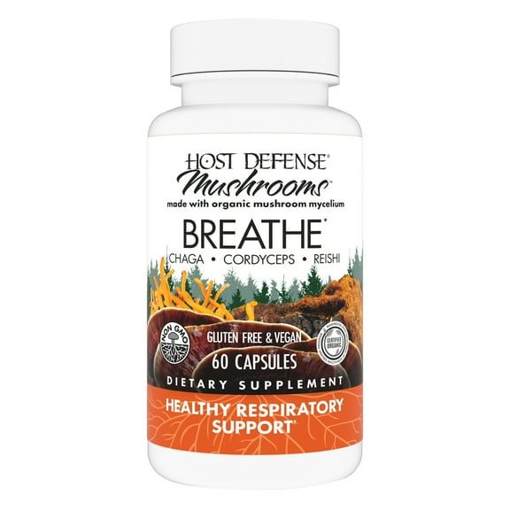 Host Defense Breathe* Capsules - 60 Capsules (30 Servings)