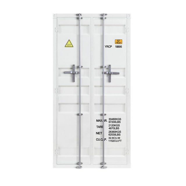 ACME Cargo Wardrobe (Double Door) in White