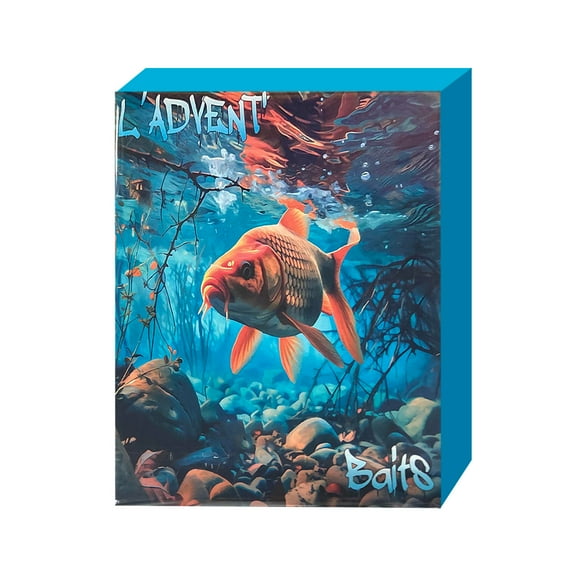 L’ADVENT LURES 2025 Fishing Advent Calendar: 2025 Fishing Lure Gifts for Adult Men, Teen Boys & Fishing Aficionados (Father, Boyfriend)