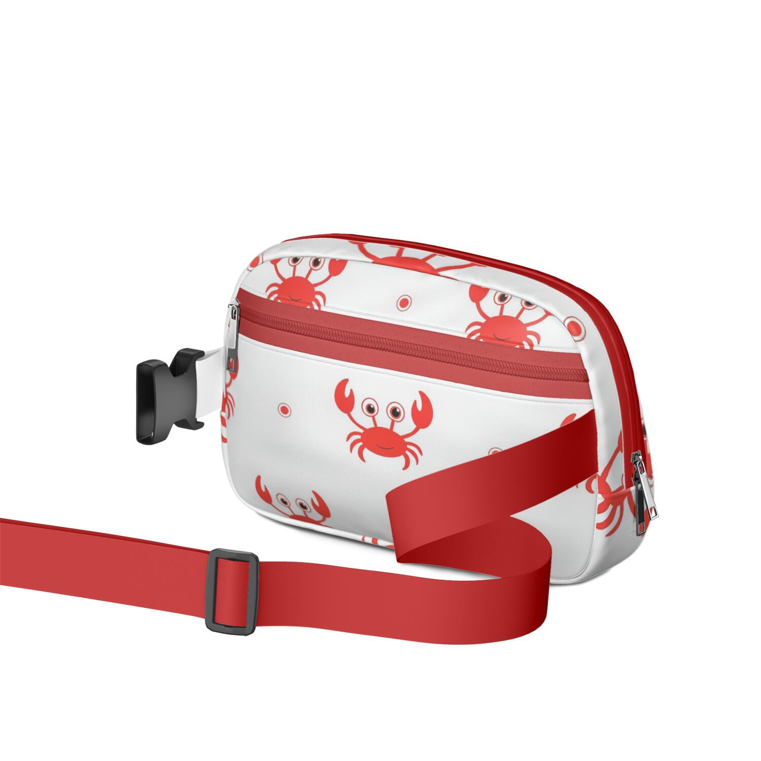 Waist Bag for Men&Women HandsFree Running Belt for Jogging with Adjustable Strap for Outdoors Workout Traveling Marine Adorable Crab Sporty Waist Pack