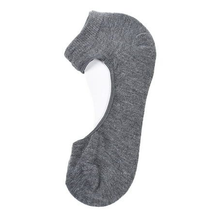 

2pcs Women Pilates Short Cotton Socks Top for Slip Backless Breathable Open Socks Anti dark gray