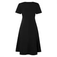thumbnail image 4 of IROINNID Summer Dresses for Women , Plus Size Wedding Guest Maxi Dresses for Women with Short Sleeve and V-Neck Flowy Summer Outfits Dress, 4 of 8