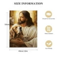 thumbnail image 2 of ONETECH Golden Retriever Canvas Wall Art Painting, Dog drawing, Jesus painting, In God arms, Portrait Canvas Prints, Dog Picture Artwork Modern Gallery Room Wall Décor, 2 of 5