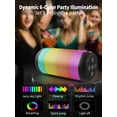 thumbnail image 6 of Bluetooth Speaker with Lights,15W Portable Speaker with HD Sound for Home/Party/Outdoor/Beach,Birthday Gift (Black), 6 of 8