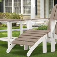 thumbnail image 6 of HYJY Outdoor Adirondack Ottoman - Weather-Resistant HDPE Patio Footrest for Ultimate Relaxation(Brown), 6 of 15