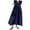 Dark Blue, variant on POIUYTR Women's Summer Denim Long Dress Ruffle Sleeveless V-Neck Jean Maxi Dress Casual Loose Fit Beach Vacation Sundress for Women 2024