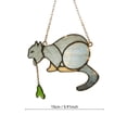 thumbnail image 4 of Puking Cat Acrylic Sun Catcher, Funny Cat Suncatcher for Window Hanging, Stained Glass Window Hanging Daylighting Device Ornaments for Home Window Art Decor, 4 of 5