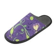 thumbnail image 2 of Fuzzy Slippers Women and Men Non-slip Fuzzy Flat Slippers House Bedroom Slippers for Adult Butterflies and Swirls Pattern, 2 of 9