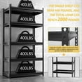 MOPHOTO 5Tier Storage Shelf 2000 LBS Capacity, Adjustable Heavy Duty