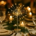 thumbnail image 4 of Nest and Flowers Table Lights, 2026 Upgraded Mini Table Starburst Silver, LED Twinkle Firework Light for Christmas Party Indoor Decor Gift (3PCS Warm), 4 of 7