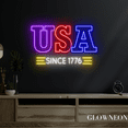 thumbnail image 4 of Glowneon USA Since 1776 Neon Led Sign Wall Decor For Independence Day, 4 of 5