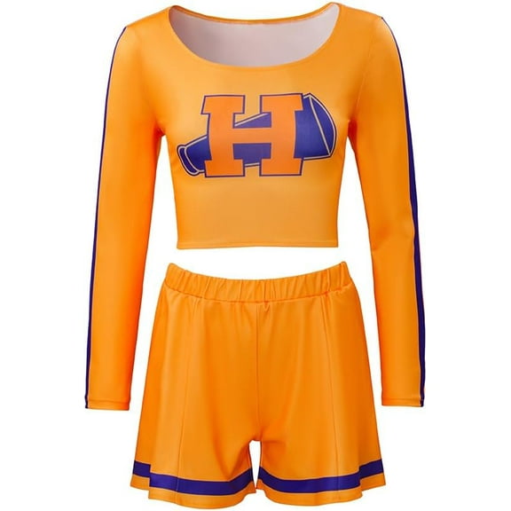 Buffy Cheerleader Cloth High School Women Cheerleading Outfit Uniform Top and Shorts Two Piece Set