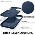 thumbnail image 5 of elago iPhone 12 Pro Max Case - Liquid Silicone Case for iPhone 12 Pro Max 6.7 inch, Slim Design, Full Body Protection [Jean Indigo], 5 of 9