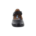 thumbnail image 3 of Zapato Coqueta para niña de piel negro Danna con costuras decorativas, 3 of 5