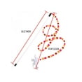 thumbnail image 2 of Kitten Toy Cat Feather Bell Wand Teaser Rod Interactive Play Pet Toys Gift, 2 of 5