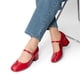thumbnail image 5 of Zapatos Mary Jane para Mujer DREAM PAIRS con Tacones de 5.5 cm Rojos, 5 of 7