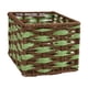 thumbnail image 2 of Contenedor de canasta de almacenamiento rectangular práctica decoración del hogar ropa de almacenamiento de almacenamiento organizador de artículos 22cmx16cmx14cm, 2 of 8