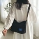 thumbnail image 2 of Bolso de hombro portátil de Lona Minnieouse estilo informal para mujer Negro grande con correa ajustable, 2 of 6