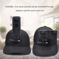 thumbnail image 3 of Wosthever Gorra de béisbol con protección solar, soporte para cámara de acción, correa transpirable y ajustable ancha Escalada, 3 of 6