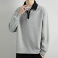 thumbnail image 4 of Mens Shirts Under $10 Men's Quilted Sweatshirt Fashion Lightweight Moisture Wicking Golf 1/4 Zip Shirt Fall Warm Casual Sweater, 4 of 9