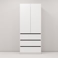 thumbnail image 5 of Twin Fins 32" Modern White Closet System with Spacious Storage - 3 Drawers -White, 5 of 10